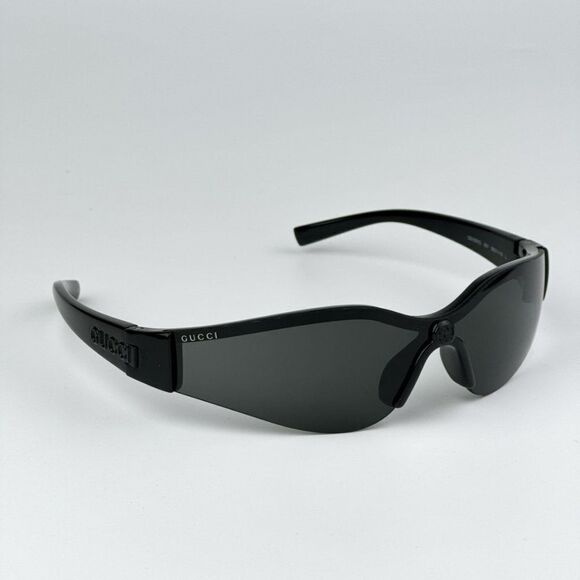 NEW Gucci GG1651S 001 Black Grey Unisex Mask Sunglasses GG 1651S - Picture 5 of 10